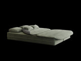 75''2-in-1 Foldable Sofa,Convertible Sleeper Foam Sofa Bed with Multi Functional Blanket, Corduroy W834P317048