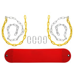 ZUN Heavy Duty Swing Seat Set Accessories Replacement Swings Slides Gyms Outdoor Red 59740142