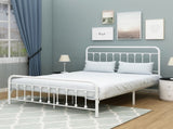Metal Platform Bed Frame, Victorian Style Headboard/Footboard/Under Bed Storage/No Box Spring W840P296694