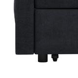 Loveseats Sofa Bed with Pull-out Bed,Adjsutable Back-Black W487P263842