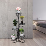 ZUN Indoor Outdoor 5-Tier Shelves Patio Plant Holder Outdoor Displaying Plants Flowers 51317415