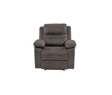 Contemporary Motion Recliner Chair 1pc Glider Rocker Recliner Living Room Furniture Slate Blue B011P205567