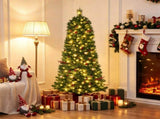 5FT Narrow Pencil Artificial Christmas Tree , Pre-Lit Warm White LEDs, Flame-Retardant PVC, Easy 06276303