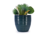 Ceramic Flowerpot, Modern Planter for Patio, Garden, Windowsill - Army Green W3273P326363