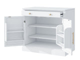 TOPMAX Modern Freestanding Kitchen Pantry,Buffet Food Storage, Coffee Bar N717P221574K