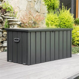 ZUN 100 Gallon Outdoor Storage Deck Box Waterproof, Large Patio Storage Bin for Outside Cushions, Throw W1859131746