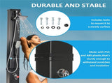 Solar heated shower 23143557