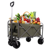 Outdoor Garden Park Utility kids wagon portable beach trolley cart camping foldable with big wheels W321P206635