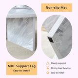 A Multi-style Decor Friendly MDF White Round Coffee Table, Featuring Modern Minimalism and Nordic W3226P278924