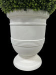 ZUN 24" Ball Topiary in White Pot, Artificial Faux Plant for indoor and outdoor B111131116