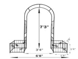 Metal Garden Arch Garden Arbor Trellis Climbing Plants Support Arch Outdoor Arch Wedding Arch Party 36360997
