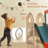 ZUN Kids Swing-N-Slide with Bus Play Structure, Freestanding Bus Toy with&Swing for Toddlers, Bus PP299290AAJ