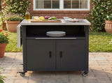 Foldable Outdoor Prep Station BBQ Cart Patio Dining Cart Foldable Outdoor Kitchen Island Grill Cart N719P407404B