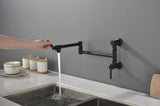 Wall mounted Filler Faucet, Modern Brass Filler Two-Attachment Wall Mount Folding Kitchen W2287P184446