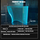 Modern Curved RGB Table Lamps for Bedrooms and Desks - Futuristic Ambient Mood Lighting for Gaming 60909449