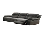 Contemporary Motion Sofa 1pc Couch Metal Reclining Plush Cushion Living Room Furniture Slate Blue B011P205569