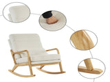 100*65*101cm High Back Belt Waist Pillow Log Color Solid Wood Armrest Backrest Seat Frame Iron Frame 63188028