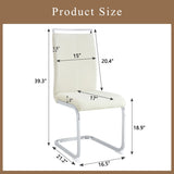 Luxury - style Dining Chairs. Comfort & Stability in One.The combination of white grainy-like W1151P324773