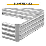 2 Pcs 841ft Galvanized Raised Garden Bed, Metal Outdoor Planter Box, Rectangular Garden Bed for 28680578