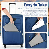 Softside Luggage Expandable 3 Piece Set Suitcase with Duffel Bag Upright Spinner Softshell N732P201004C