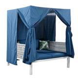 Outdoor Patio Sunbed with Curtains, High Comfort, Suitable for Multiple Scenarios 15401534