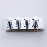 Luxury Thermostatic Mixer Shower System Rainfall with Set Shower and Hand shower Square Shower W105960093