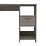 ZUN Arlington Computer Desk with 2-Open Storage Shelves and Drawer with Handle B128P148860