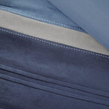 7 Piece Microsuede Comforter Set Navy Queen B03596800