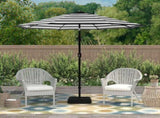 Outdoor 9ft Patio Umbrella with Crank Handle and Push Button Tilt, Outdoor Market Umbrella with 8 47510594
