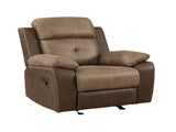 Plush Comfort Chair Brown Microfiber Upholstered Solid Wood Frame Living Room Furniture 1pc Glider B011P228560