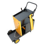 Multi-function welder trolley, MIG TIG ARC plasma cutter storage tank with 2 safety chains, portable W227P220276
