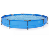 12FT*30IN Round Above-Ground Pool with Blue Iron Frame 90602046