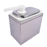 2L Stainless Steel Sauce Pump Dispenser Squeeze Condiment Dispensing Container Condiment Pump 06135786