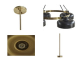4-Light Metal Shade Chandelier B03596556