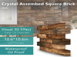 10 PCS 3D Brick Self Adhesive Removablepaper 11.8 x 11.8 Inchpaper Brick Breakaway 57397098
