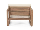 Outdoor Acacia Wood Patio Club Chair, Wood Patio Furniture,Waterproof Thick Cushion Deep Seating for 72310.00BBGE