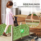 4.7ft Garden Bridge Arc Wood Footbridge Decorative Pond Bridge Prohibited by 86306248