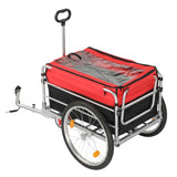 Q235 steel pipe 96*75*58cm bicycle trailer rack black and red 100kg cargo trailer with handle 68255169