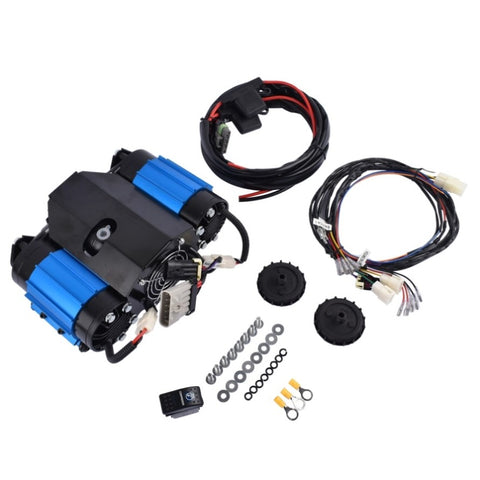 ZUN High Output 12V Twin Air Compressor CKMTA12 for Universal Tire Pump Jeep Truck SUV, for Air Locker 26206766