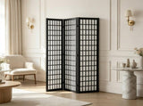 Wood 3 Panel Japanese Room Divider, Folding Privacy Screen, Portable Partition Divider for Home, 31444349