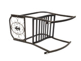 Flat Tube Single Rocking Chair Bronze Color 75081666