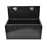 36''Black Aluminum Tool Storage Box Fit For Pickup Truck Bed Lock MT018004 17167141