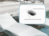 Quick Assembly S-shaped Pool Lounger, Ergonomic Design, Comfortable and Breathable, Essential for W5756P484430