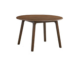 ZUN ACME Keiki Round Dining Table, Walnut Finish DN02915