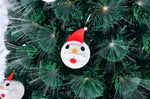 ZUN 6 FT Pre-lit Fiber Optic Christmas Tree, Artificial Xmas Tree with Lighted Top Star and Snowflakes, 93101267