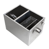 Stainless Steel Grease Trap Interceptor Set Detachable Design For Restaurant Kitchen Wastewater 19776486