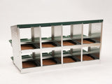 8 Comparment Chicken Nesting Box, No Stand wtn Sot Egg Pads. 0.8mm Top Cover & 0.6mm Galvanzed Steel W5251P556802