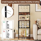 Freestanding Wine Rack with Glass Racks 82633098