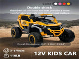 Ride on Models Truck Car 12V Kids Electric Vehicles, Remote Control, Front & Rear Shock Suspension, 82324729
