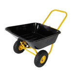 ZUN Two-wheeled barrow, garden cart, 10-inch pneumatic wheels 93682304